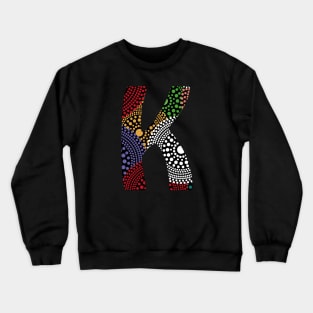 K Aboriginal Art Crewneck Sweatshirt